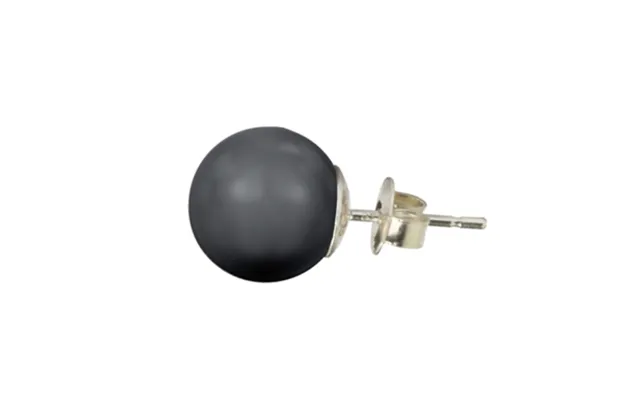 Klassisk Perleørering Med Perle I Crystal Black product image