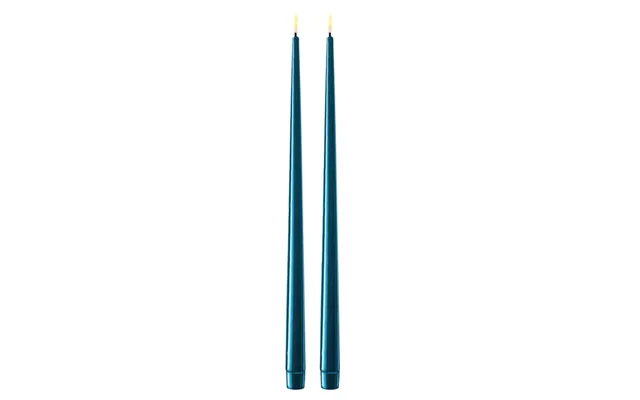 Petroleum Led Stearinlys - 2 Stk. Lak Lys På 38 Cm