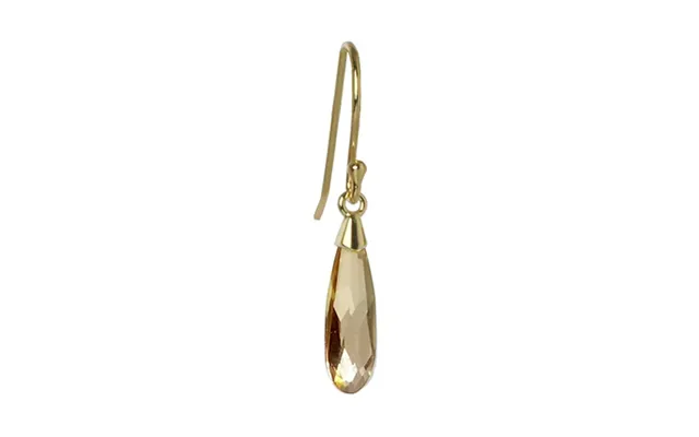 Raindrop Ørering Crystal Golden Shadow Guld