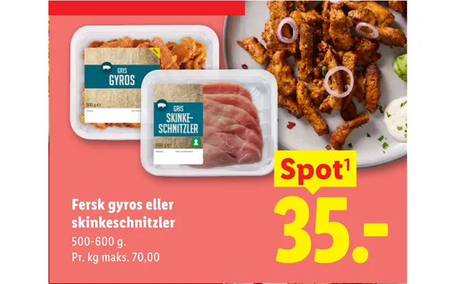 Fersk Gyros Eller Skinkeschnitzler