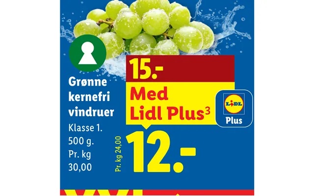 Grønne Kernefri Vindruer
