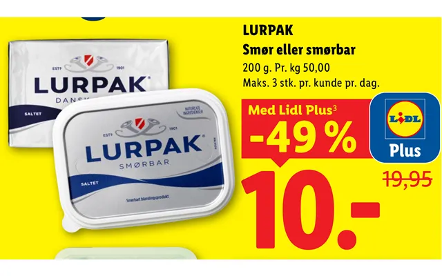 Lurpak Smør Eller Smørbar