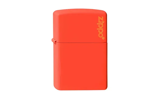 Zippo 231zl Orange Med Zippo Logo - Zippo Lighter