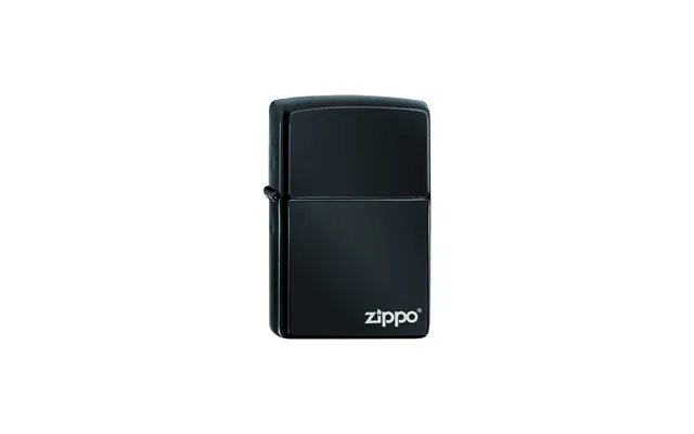 Zippo 24756 Zl Ebony Med Zippo Logo - Zippo Lighter