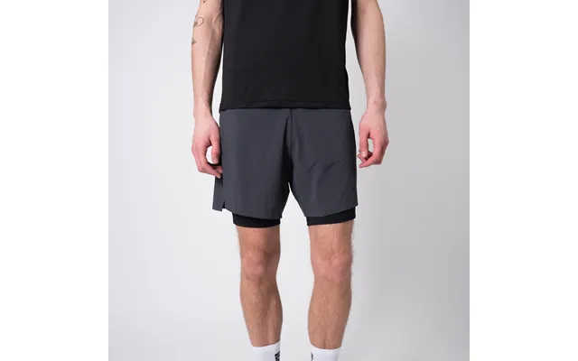 Glu-tech Running 2in1 Shorts Men - Ebony