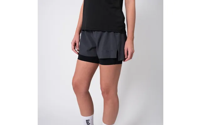 Glu-tech Running 2in1 Shorts Women - Ebony