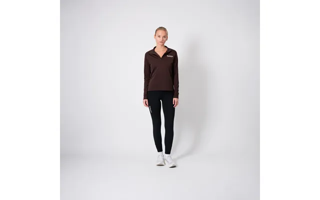 Ground-tech 1 4 Zip Shirt Women - Coffee Bean