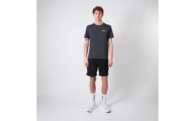 Ground-tech T-shirt Men - Ebony Neon Yellow
