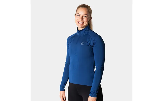 Re-liite 1 4 Zip Shirt Women - Blue Melange