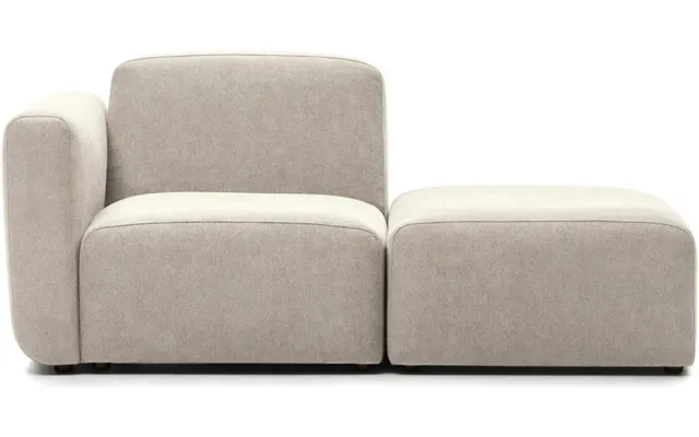 1-personers Modulsofa Kave Home Neom - Byg-selv Sofa I Beige Interlock Vævet Stof, Bæredygtig Nordisk Design