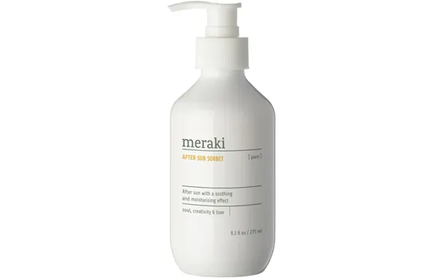After Sun Sorbet Meraki Pure - Fløjlsblød Solpleje Med Aloe Vera, Mandelolie & E-vitamin, Parfumefri Svanemærket, Asthma