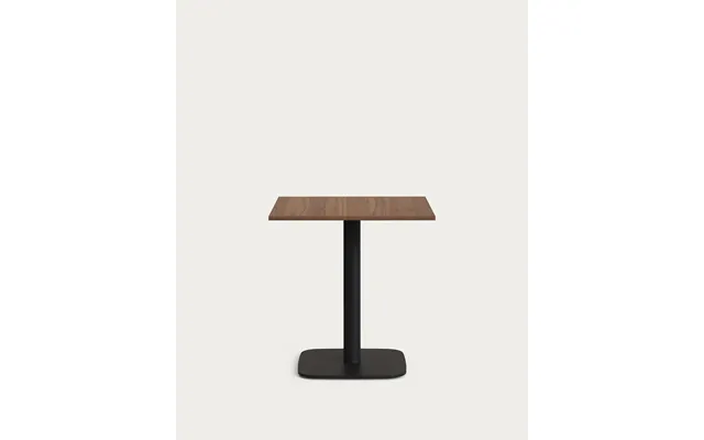 Barbord Højbord Kave Home Tiaret Ø69,5 X H74 Cm Mørk Natur Stål Spånplade Moderne Nordisk