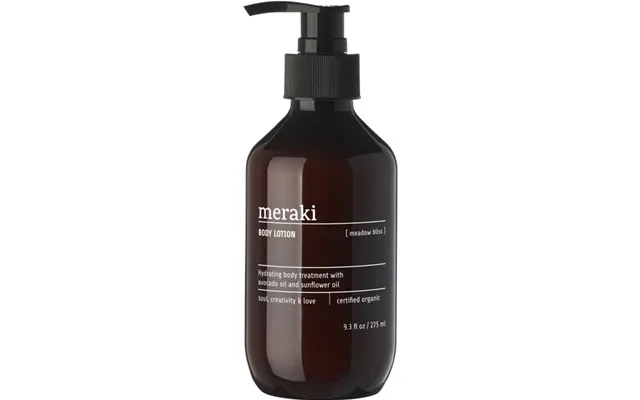 Bodylotion Meraki Meadow Bliss 275 Ml - Økologisk Med Aloe Vera & Avocadoolie, Beriget Med Vitamin E