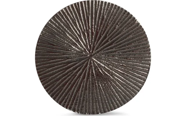 Bordskåner S P Collection Charm Sæt 4 - Sort Metal Aluminium, Rund Ø10 Cm, Struktureret Finish