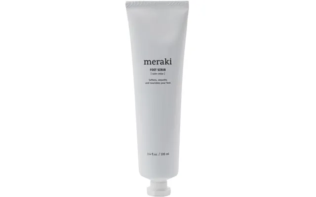 Fodscrub Meraki Calm Cedar - Økologisk Abrikoskernepeeling Med Oliven- & Solsikkeolie, Eukalyptus-mynte Duft