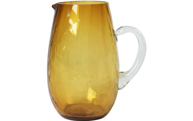 Kande Broste Copenhagen Hammered Serie Klar Orange Glas Ø14 X H22 Cm 200 Cl