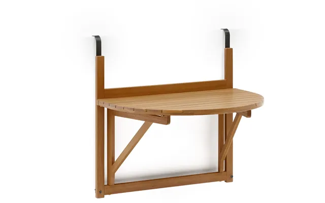 Klapbord Kave Home Amarilis Til Altan Og Terrasse I Fsc-certificeret Akacietræ - Foldbart Bord I Rustik Kolonial Stil