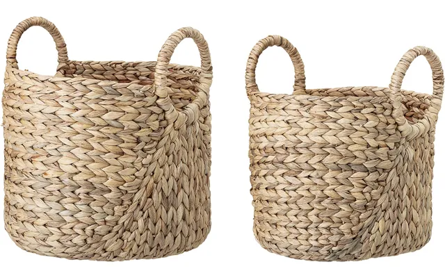 Opbevaringskurvesæt Bloomingville Harmony Vandhyacint Natur Ø28 32 X H32 34 Cm