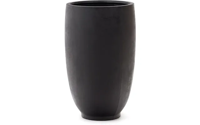 Plantepotte Kave Home Aiguablava Sort H120ã 75ã 75 Cm Cement Glasfiber Vejrbestandig