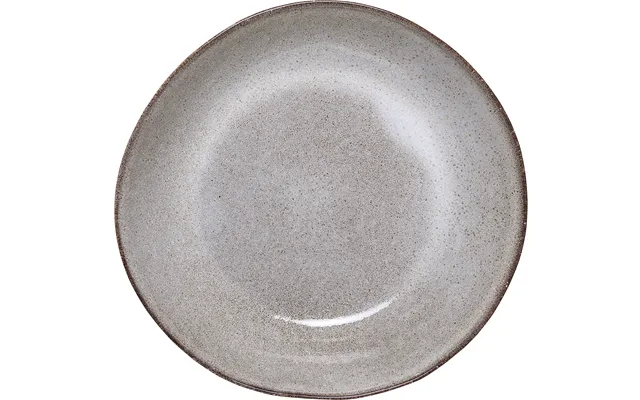 Skål Bloomingville Sandrine Håndlavet Stentøj Grå Ø22 Cm 900 Ml Serveringsskål Mikroovn- Og Opvaskemaskinesikker