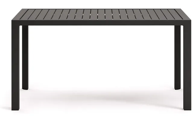 Udendørs Spisebord Kave Home Culip Metal Grå L150ã B77 Cm Terrassebord Til 6 Personer