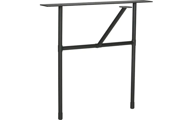 Understel Til Plankebord Woood Tablo H-leg - Sort Metal Bordben H72ã L79ã D36 Cm