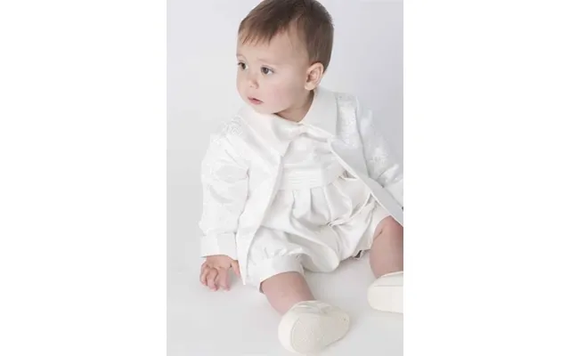 Baby Jakkesæt Lille Malte, Ivory - Dåbs Jakkesæt Eller Lille Brudesvend
