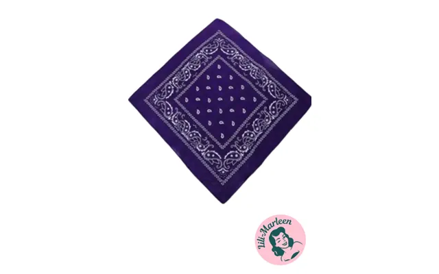 Bandana - Lilla Med Klassisk Mønster