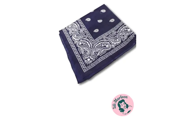 Bandana - Navy Med Klassisk Mønster