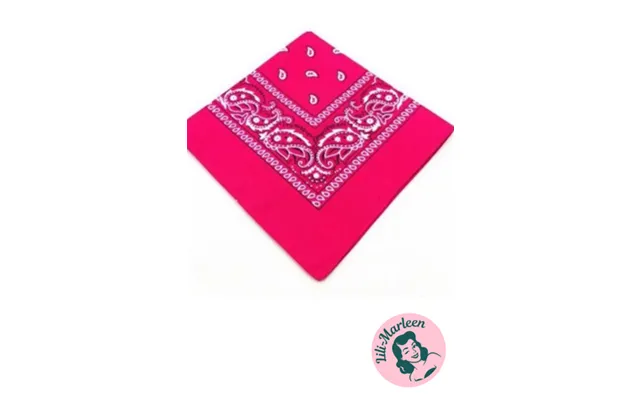 Bandana - Pink Med Klassisk Mønster
