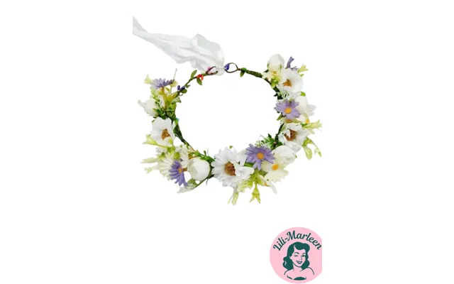 Blomsterkrans Margueritdrøm I Hvid & Lilla