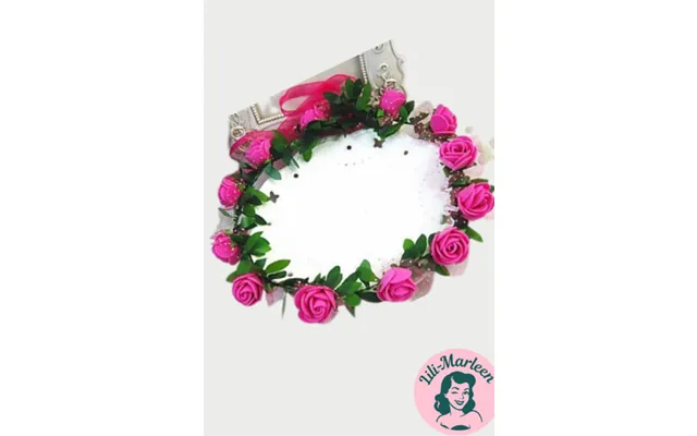 Blomsterkrans Med Roser - Pink