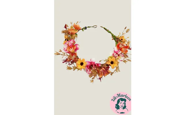 Blomsterkrans Sommerild I Orange - Gul & Pink