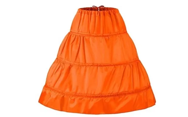 Børneunderskørt Med Bøjle, Orange - Til Under Lange Festkjoler For Strut