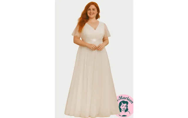 Brudekjole Lang Kjole - Celina Grace, Offwhite