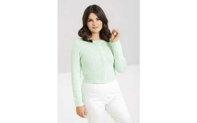Cardigan, Mette - Mint Sød Cardigan Med Lange Ærmer