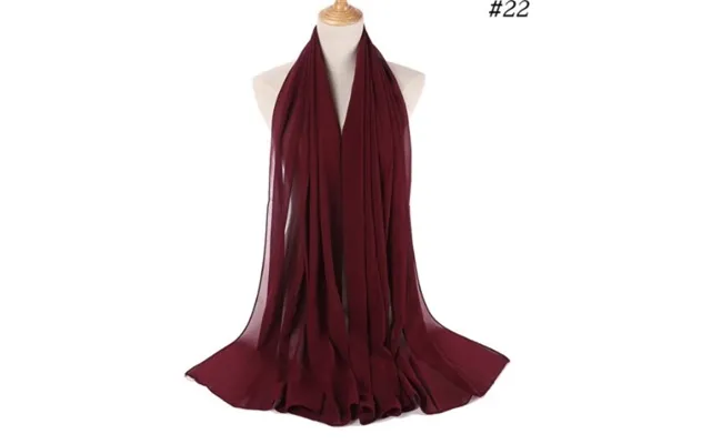 Chiffon Sjal - Bordeaux