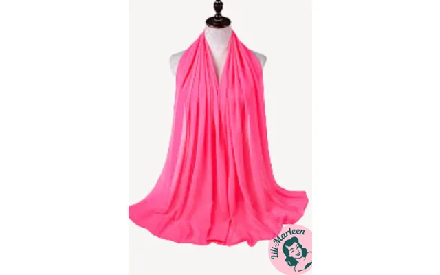 Chiffon Sjal - Neon Pink
