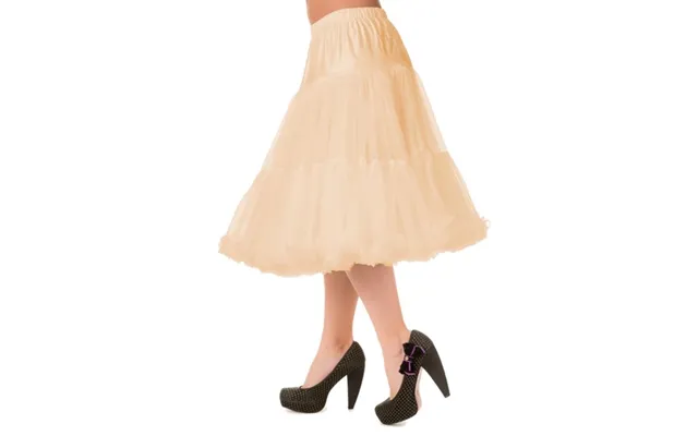 Deluxe Petticoat Skørt, Champagne - Langt