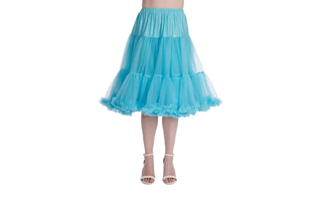 Deluxe Petticoat Skørt, Frostblå - Langt
