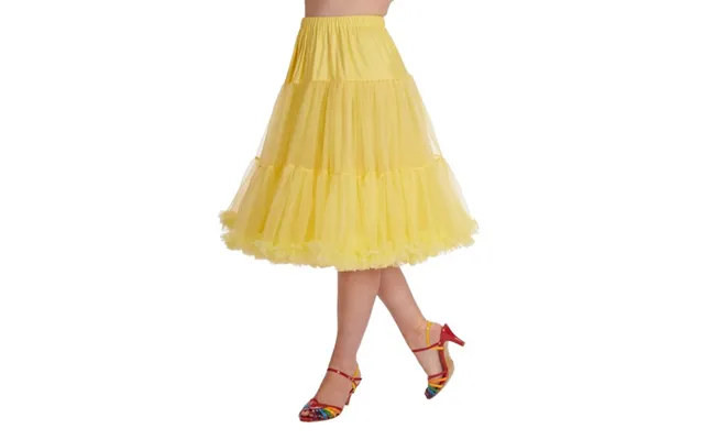 Deluxe Petticoat Skørt, Gul - Langt