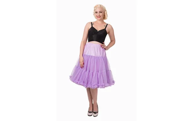 Deluxe Petticoat Skørt, Lavendel - Langt
