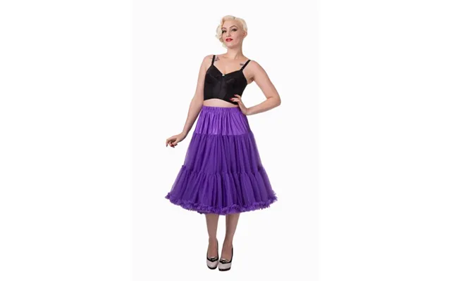 Deluxe Petticoat Skørt, Lilla - Langt