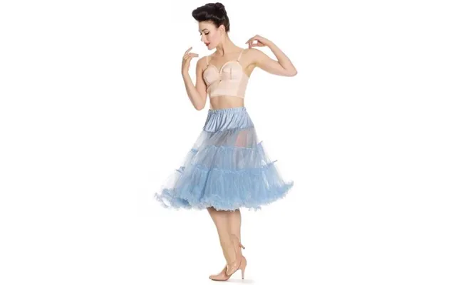 Deluxe Petticoat Skørt - Lyseblå