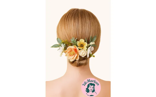 Elegant Vintage Hårkam Med Blomster Romantisk Accessory Til Fest Og Bryllup