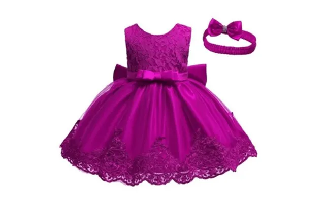 Festkjole Til Baby Little Emilie - Cerise
