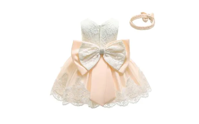 Festkjole Til Baby Little Emilie - Hvid Creme