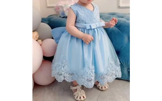 Festkjole Til Baby Little Emilie - Lyseblå