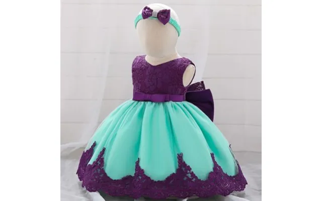 Festkjole Til Baby Little Emilie - Mint Lilla