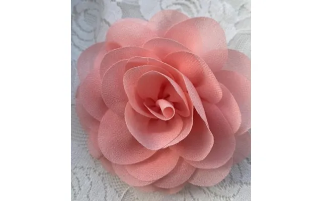 Hårklips Med Lille Rose - Lys Peach